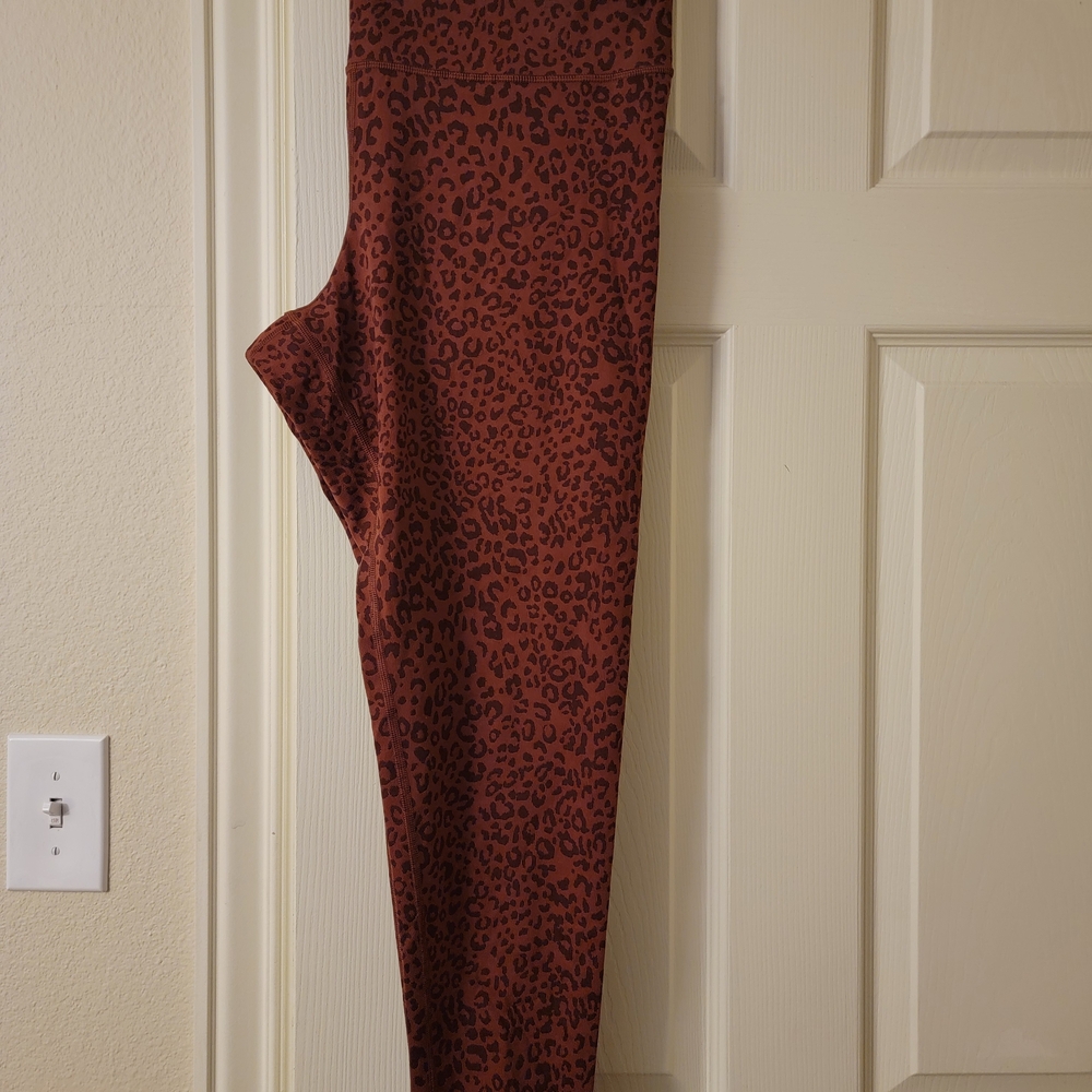GAP Brown/Maroon Animal Print Leggings